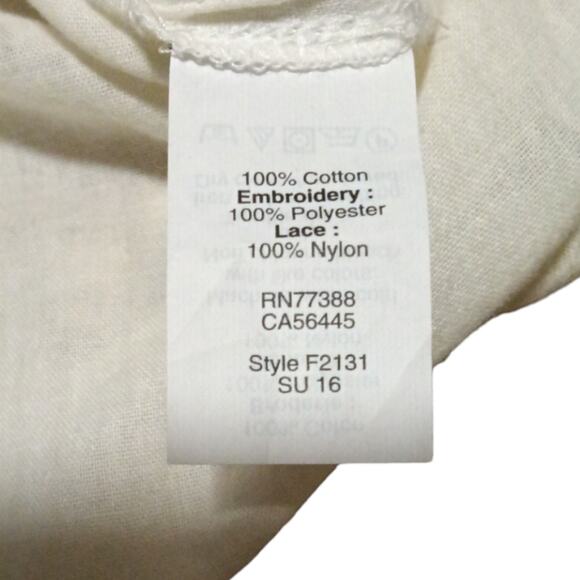 Madewell pom pom fringe Peasant Top - Picture 3 of 4